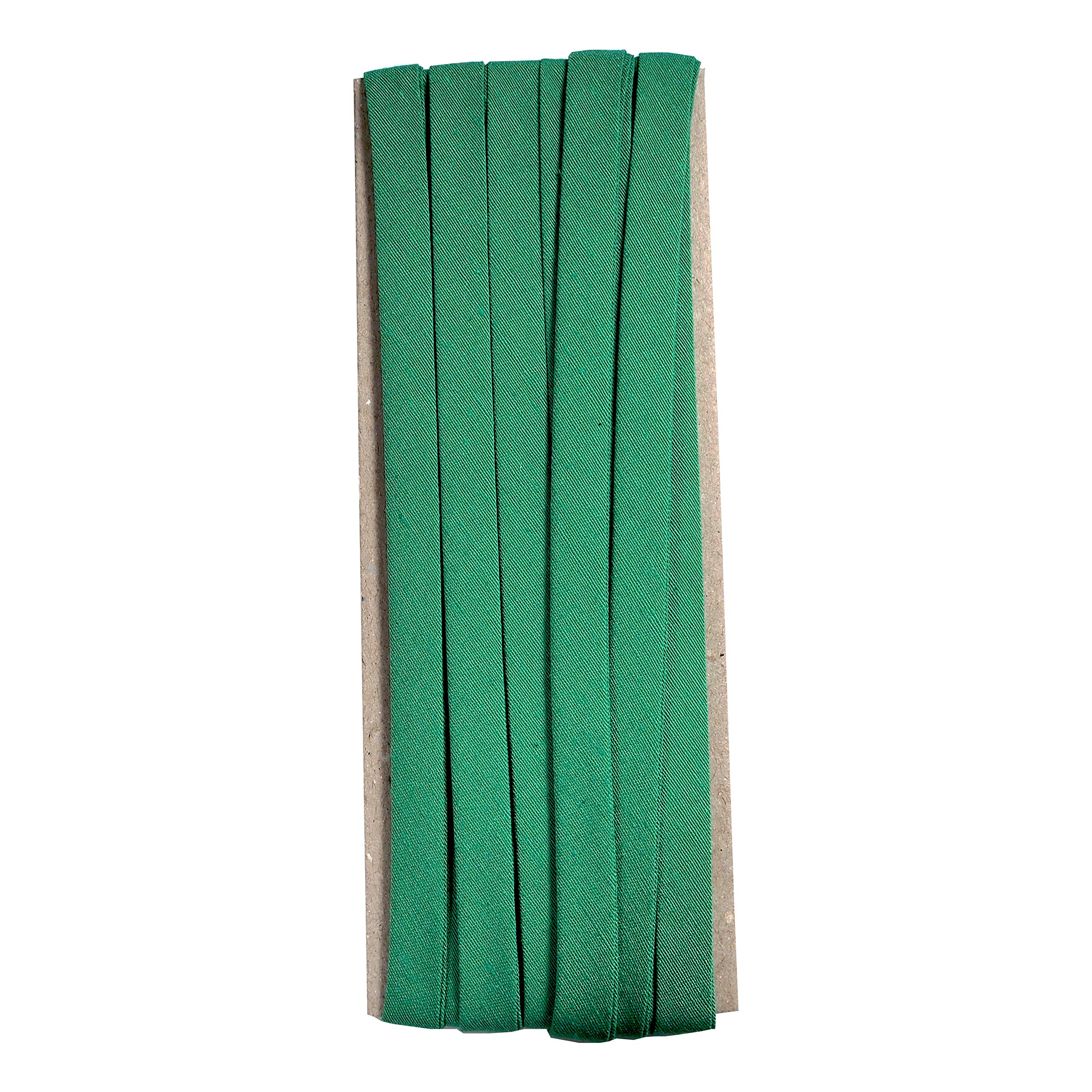 Hobby Trendy Double Fold Cotton Bias Binding Tape 10mm- 3/8inch (5yds) Green