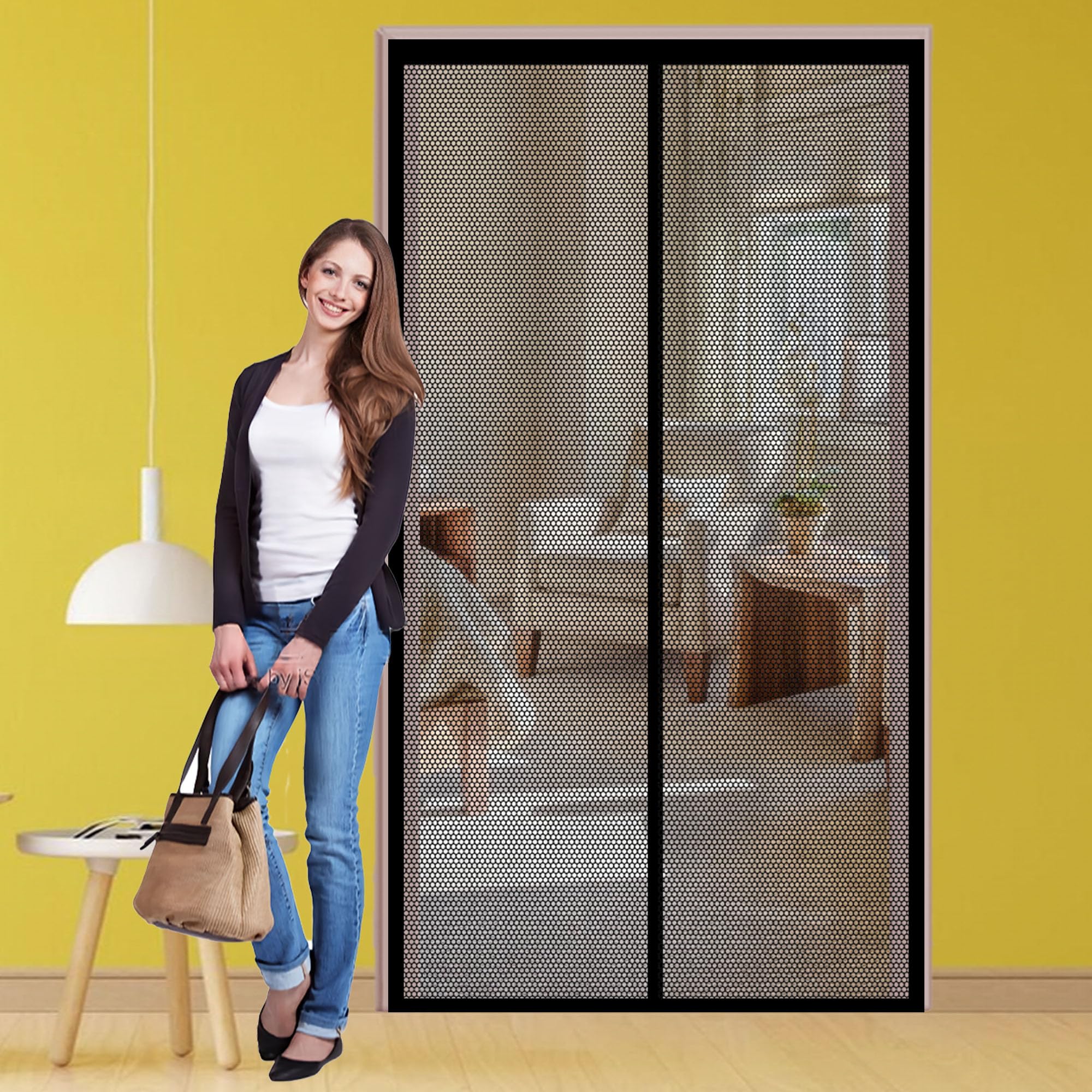 Moustiquaire magnétique 98x227 cm idéale pour maison et terrasse