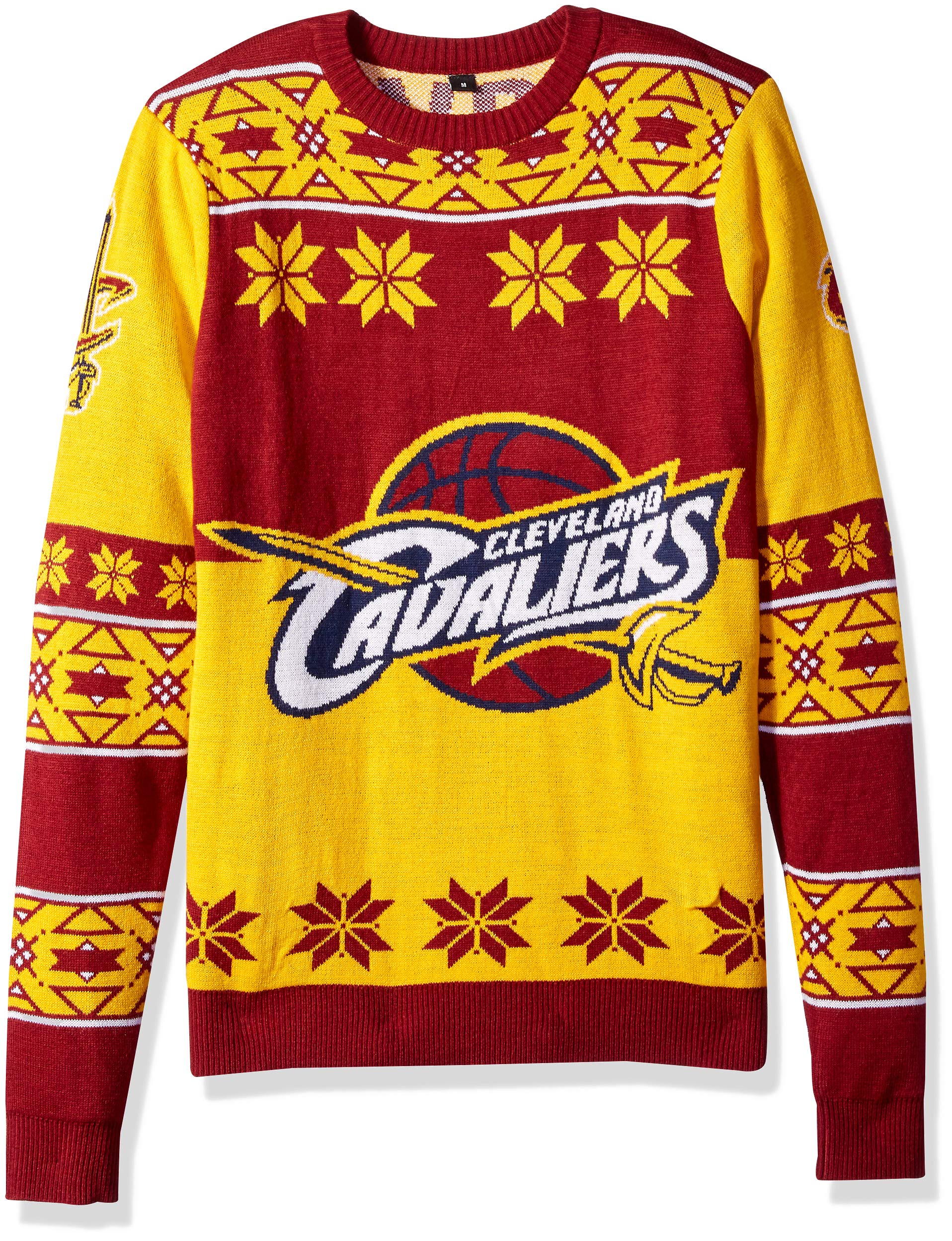FOCO Cleveland Cavaliers Big Logo Ugly Crew Neck Sweater Small