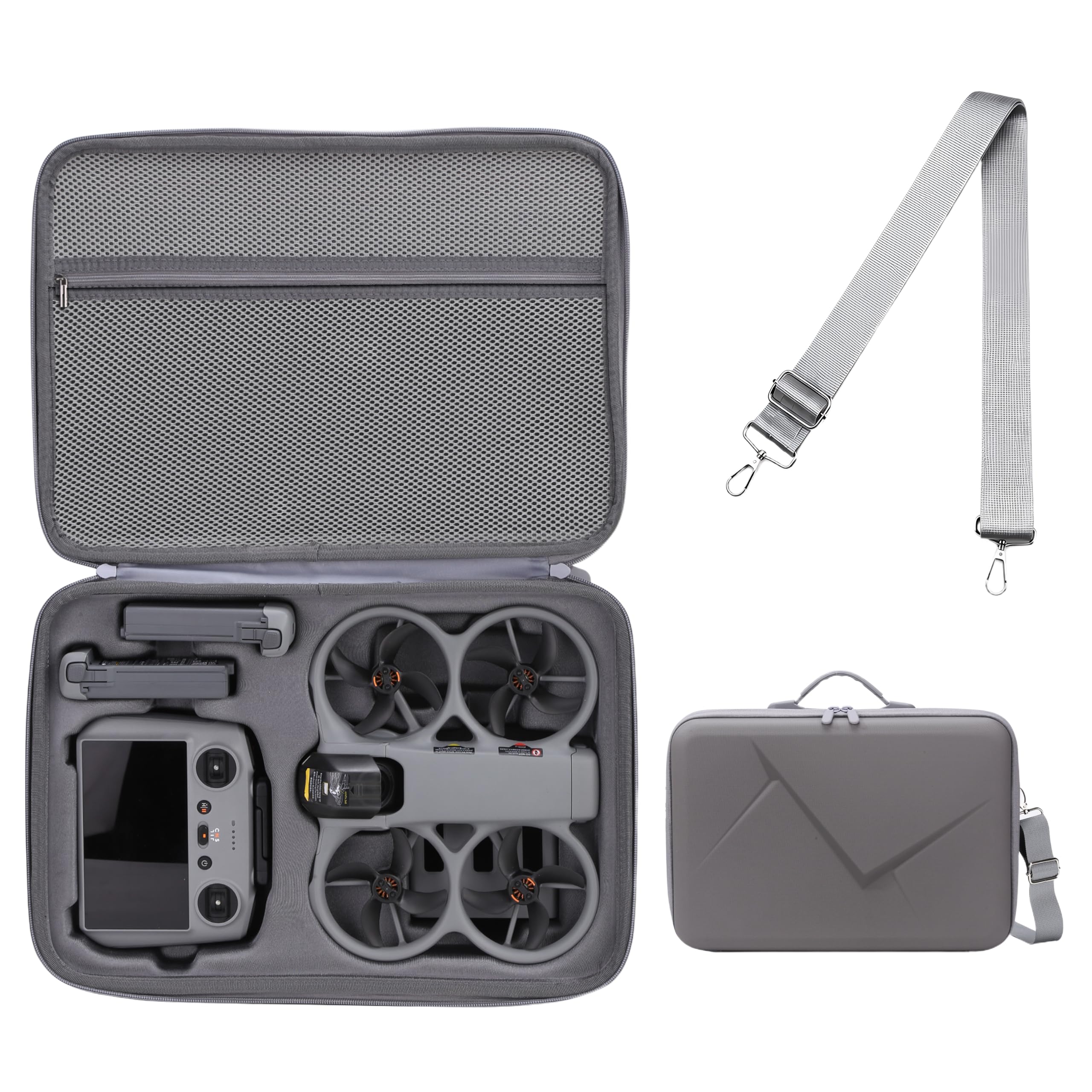 Torba na drona do DJI Avata 360 Fly More RC2, twarda obudowa, szara