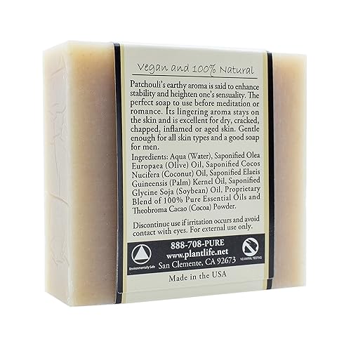 Miniatura 3 de Plantlife Jabón en barra de pachulí y jabón en barra de cúrcuma - Jabón hidratante y calmante para tu piel - Fabricado en California