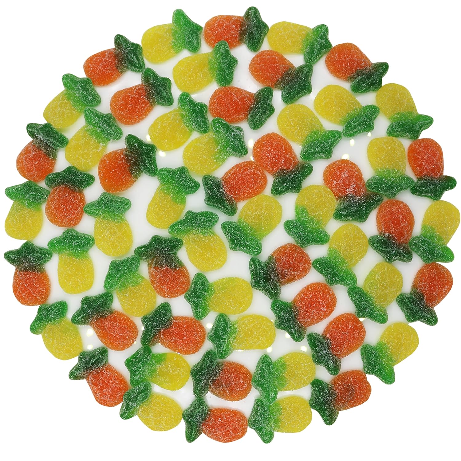 FirstChoiceCandy Gummy Sour Pineapple, Sour Pineapple Fruit Gummy Candy (5 lb)