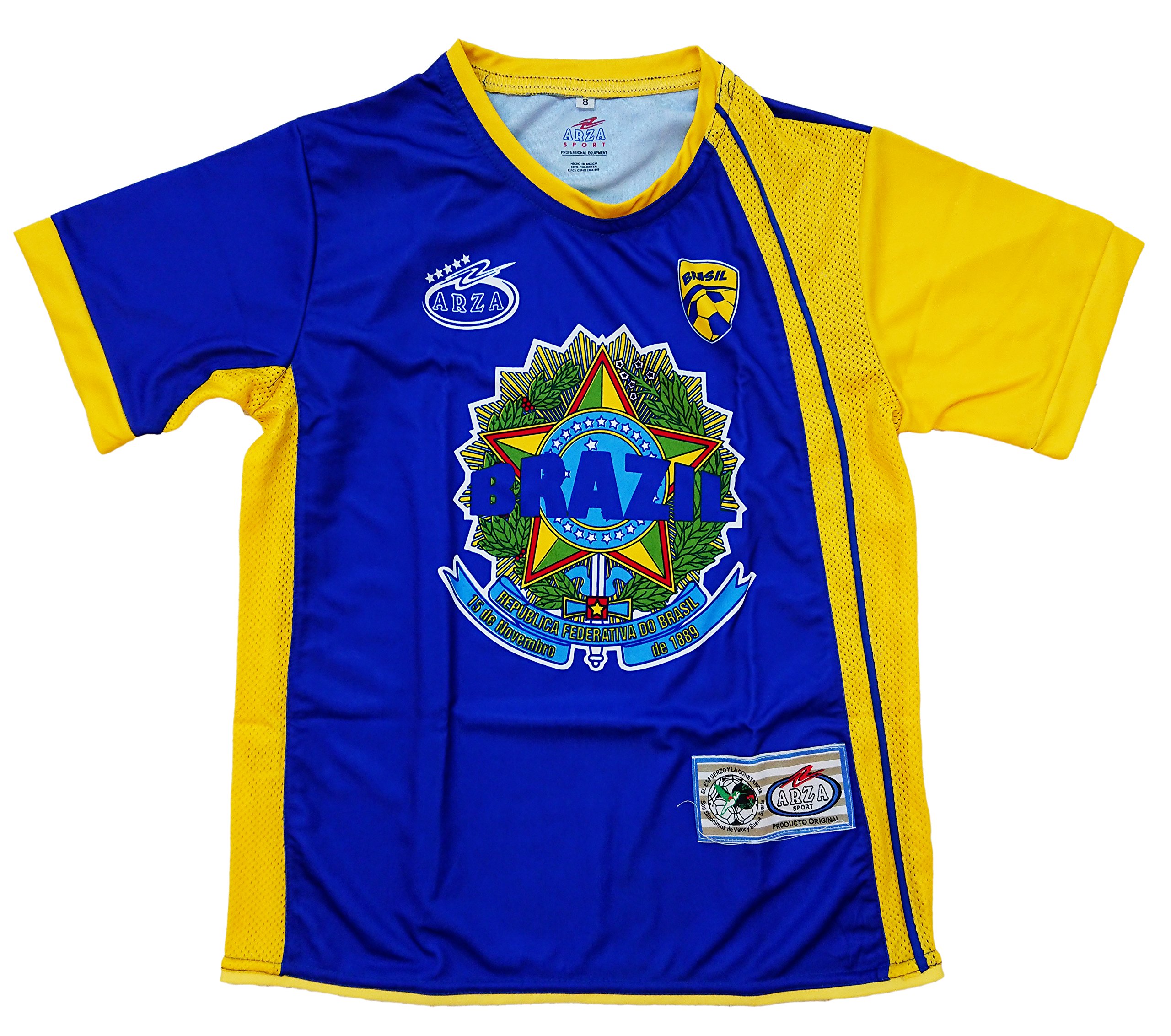 Brasil Away Arza Youth Soccer Uniform (14)