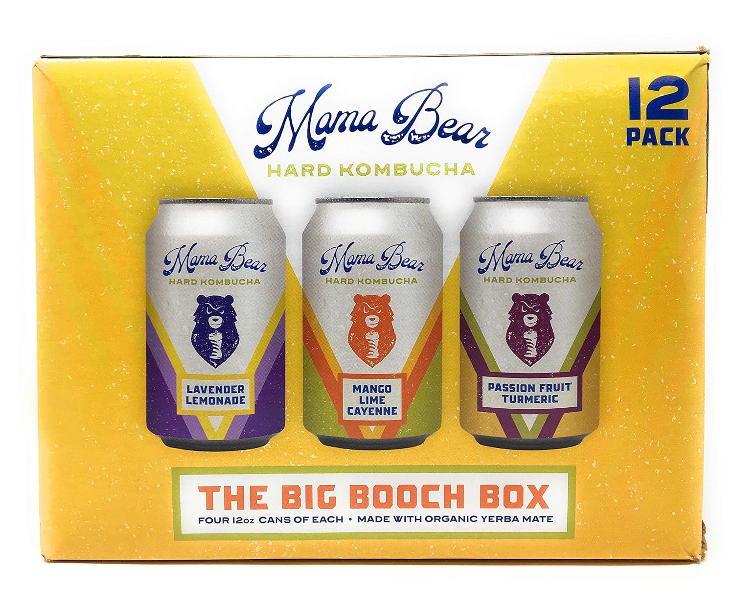 Mama Bear Hard Kombucha Hard Kombucha Variety 12pk Cans, 12