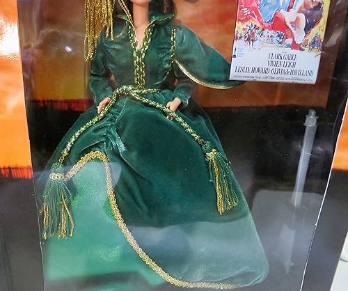 Miniatura 7 de Hollywood Legends Collection Barbie Doll Scarlett O'Hara con vestido de cortina verde