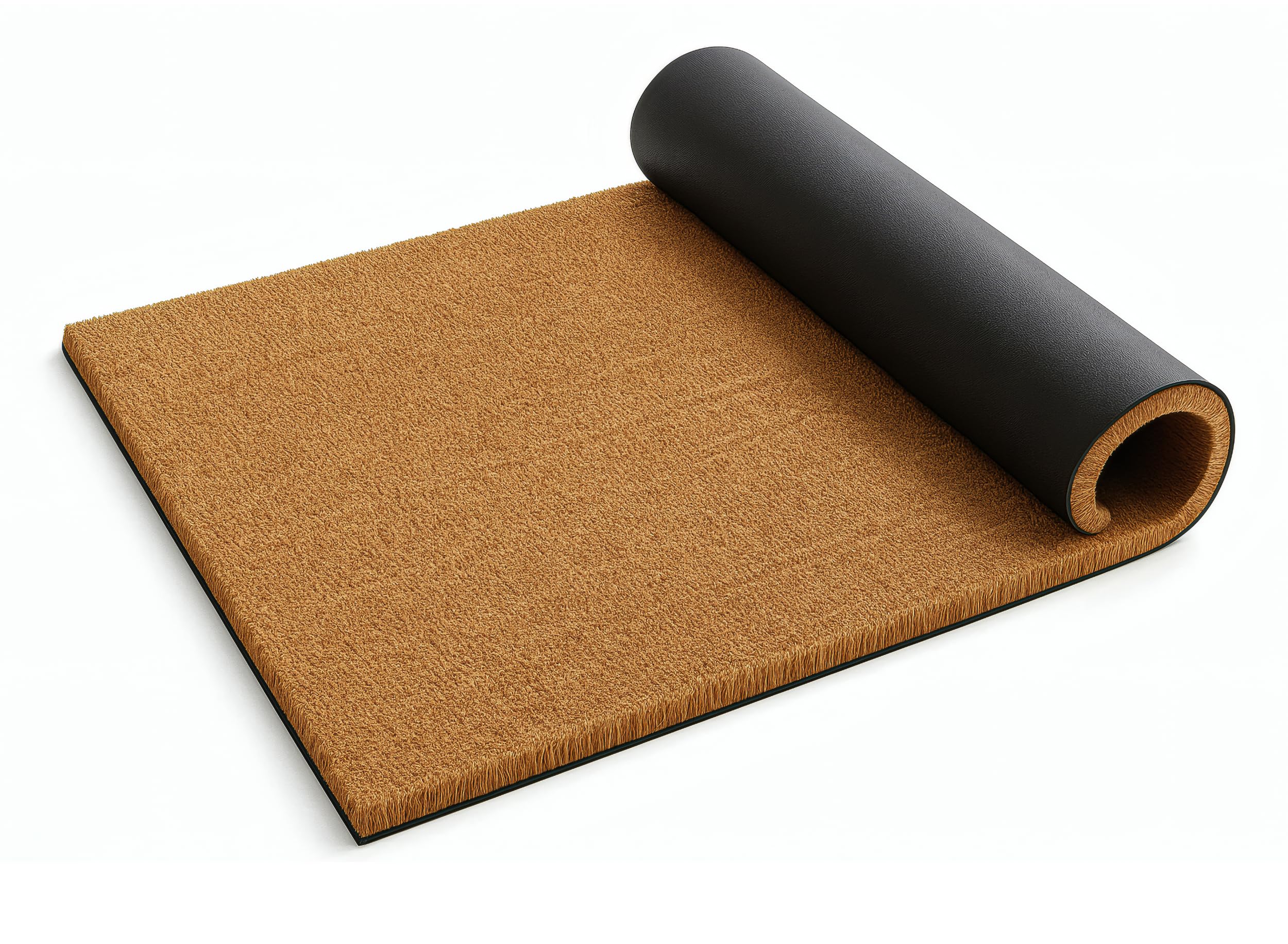 FB FunkyBuys Coir Door Mat - 100% Natural Non-Slip Doormat - Heavy Duty Dirt Trapper Floor Mat - Tough Bristle Coir Matting for Home, Office Entrance (Brown, 100cm x 125cm)
