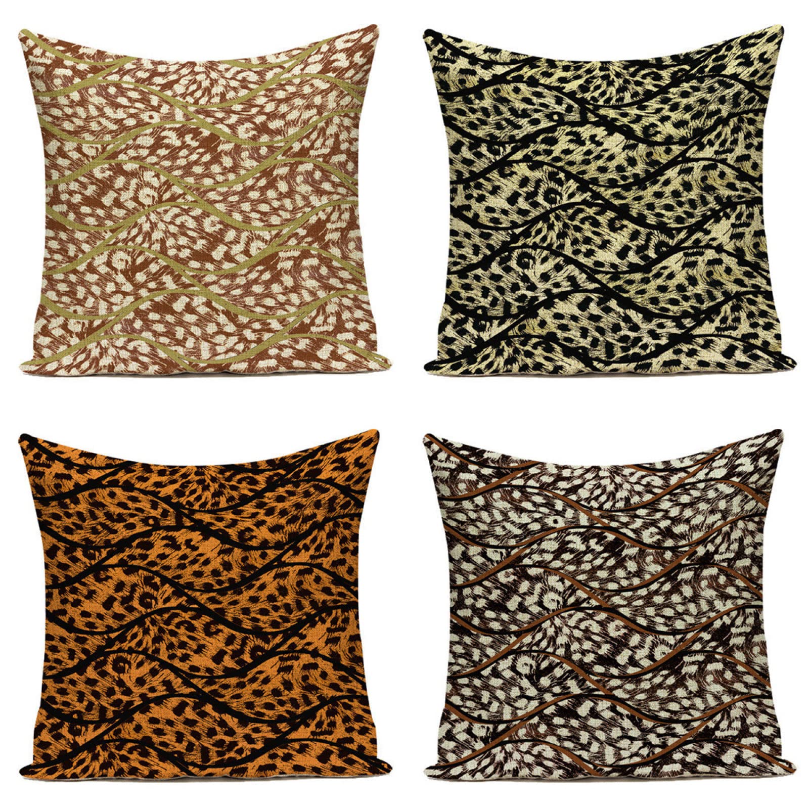 Taie d'oreiller 60x60cm en lin haut de gamme au motif vintage fleur pour canapé chic