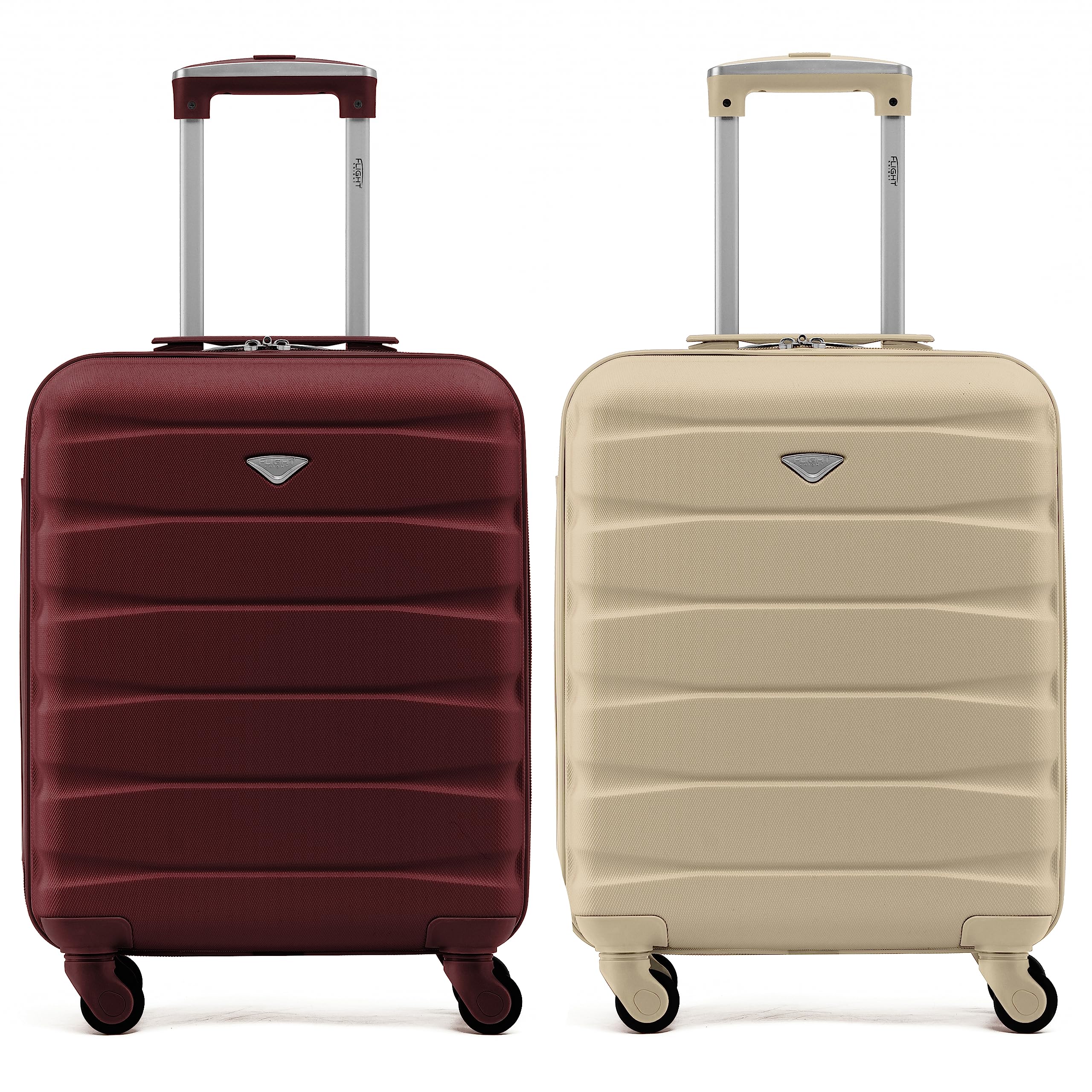 Flight Knight Suitcase Set of 2 Lightweight 4 Wheel ABS Hard Case Cabin Carry On Hand Luggage Approved for Over 100 Airlines Including easyJet, British Airways, Ryanair & Many More 55x35x20cm — view 43
