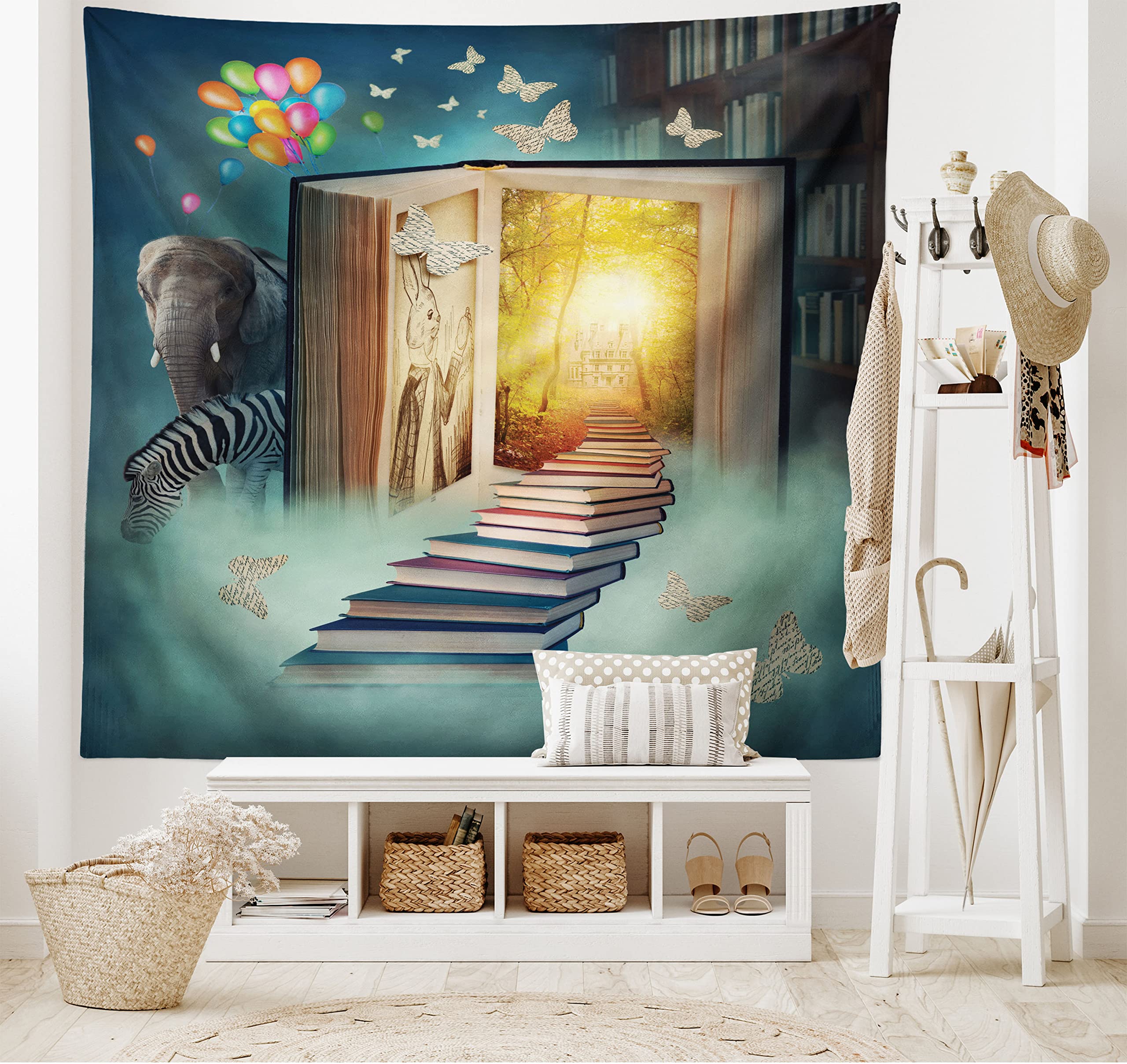 Amazon.co.jp: AmbesonneマーメイドDecorコレクション、マーメイドと
