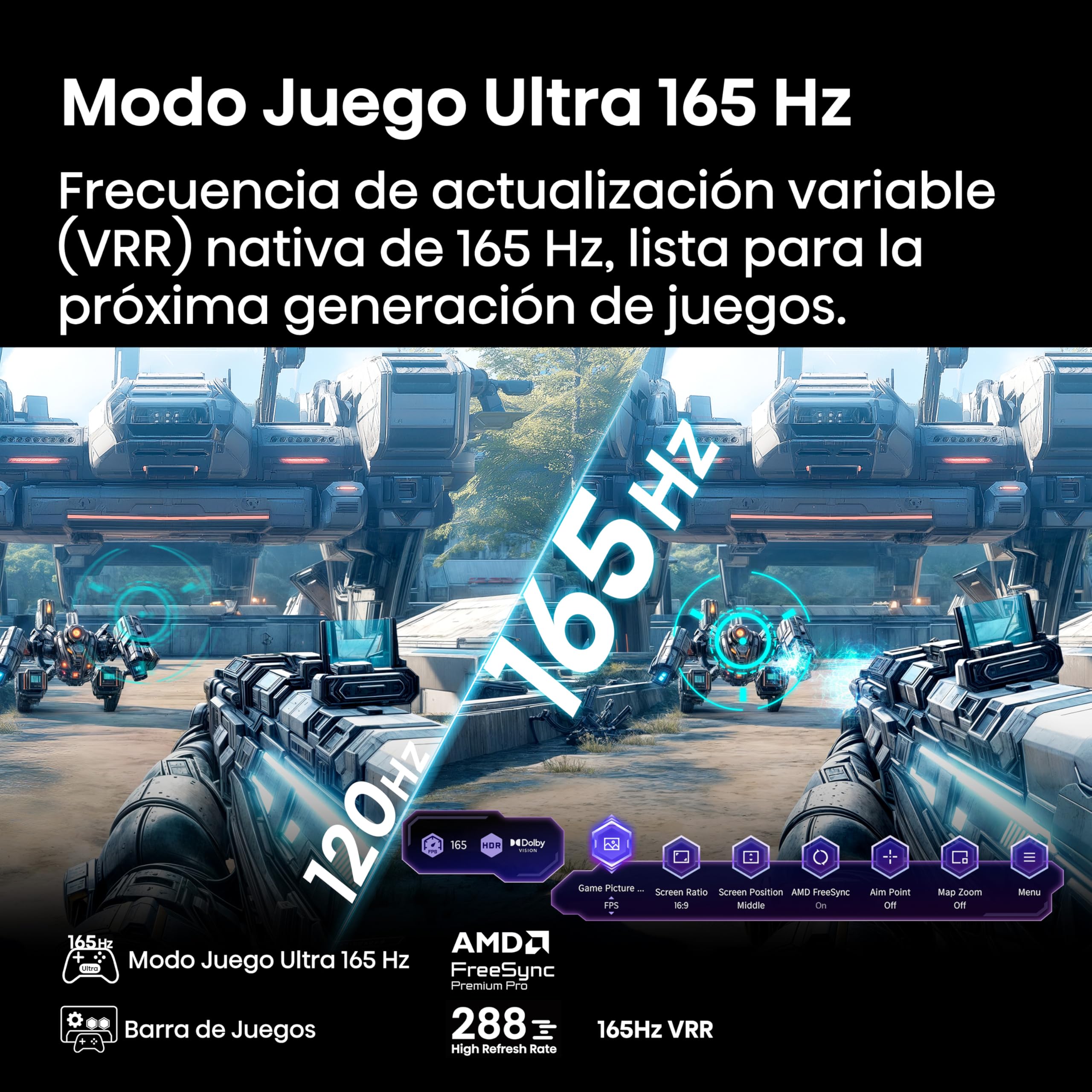 Hisense 100U70Q Pro - Mini LED Pro Smart TV 100 Pulgadas, Procesador Hi-View IA Pro, Modo Juego Ultra de 165Hz, Full Array Local Dimming, Sonido 2.1.2, Dolby Vision IQ, Dolby Atmos, Antireflejos