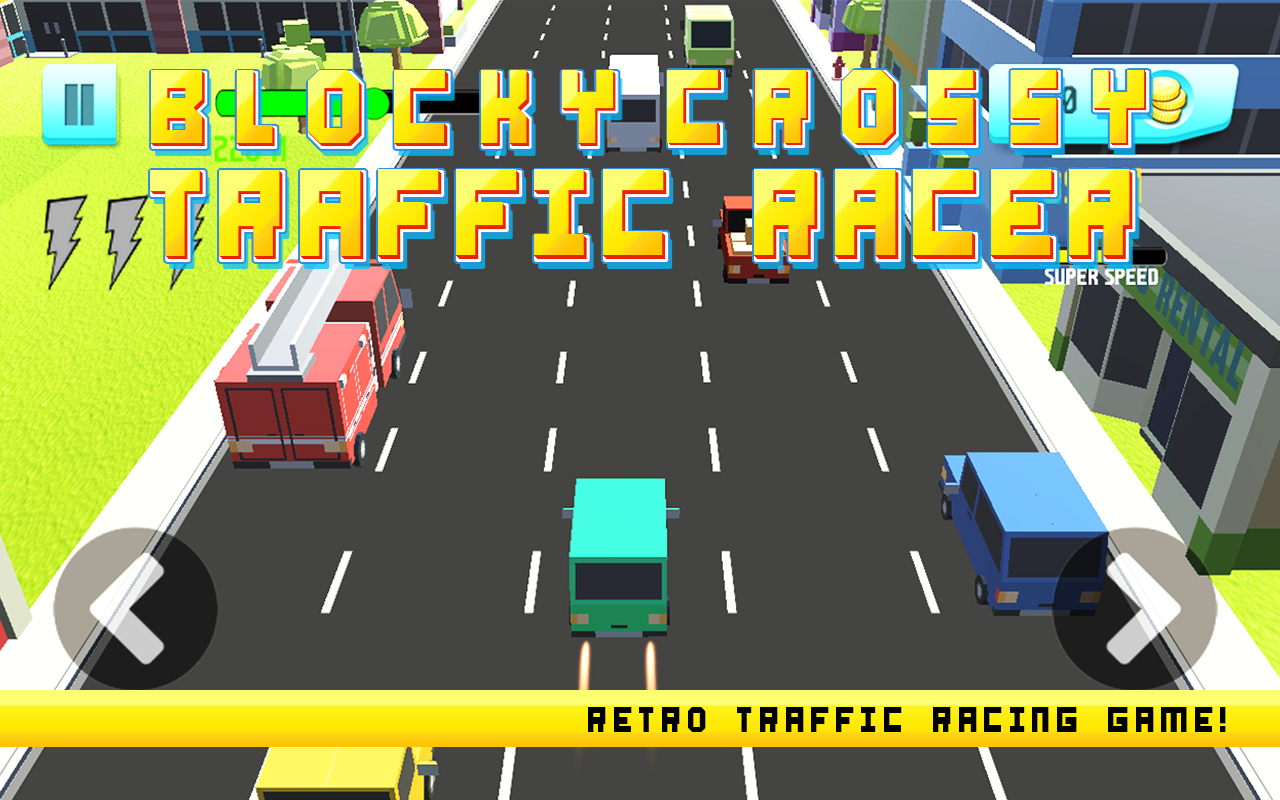 Blocky Racer Blocky Crossy Traffic Racer:Amazon.com:Appstore for Android