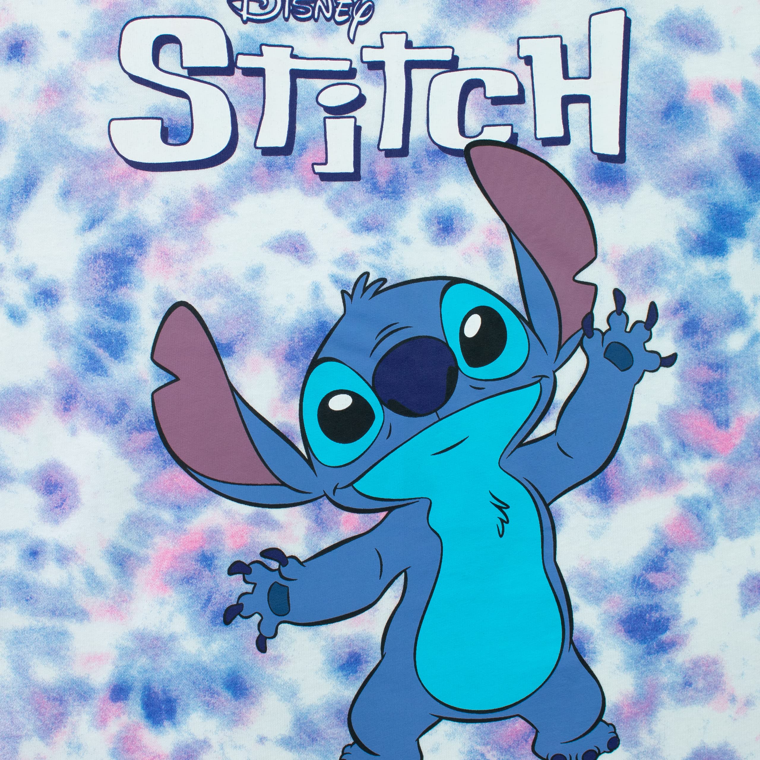 Disney Lilo i Stitch Koszulka | Ubrania w stylu Tie Dye z postacią Stitcha dla dzieci | Oficjalne prezenty Lilo i Stitch dla dziewczynek