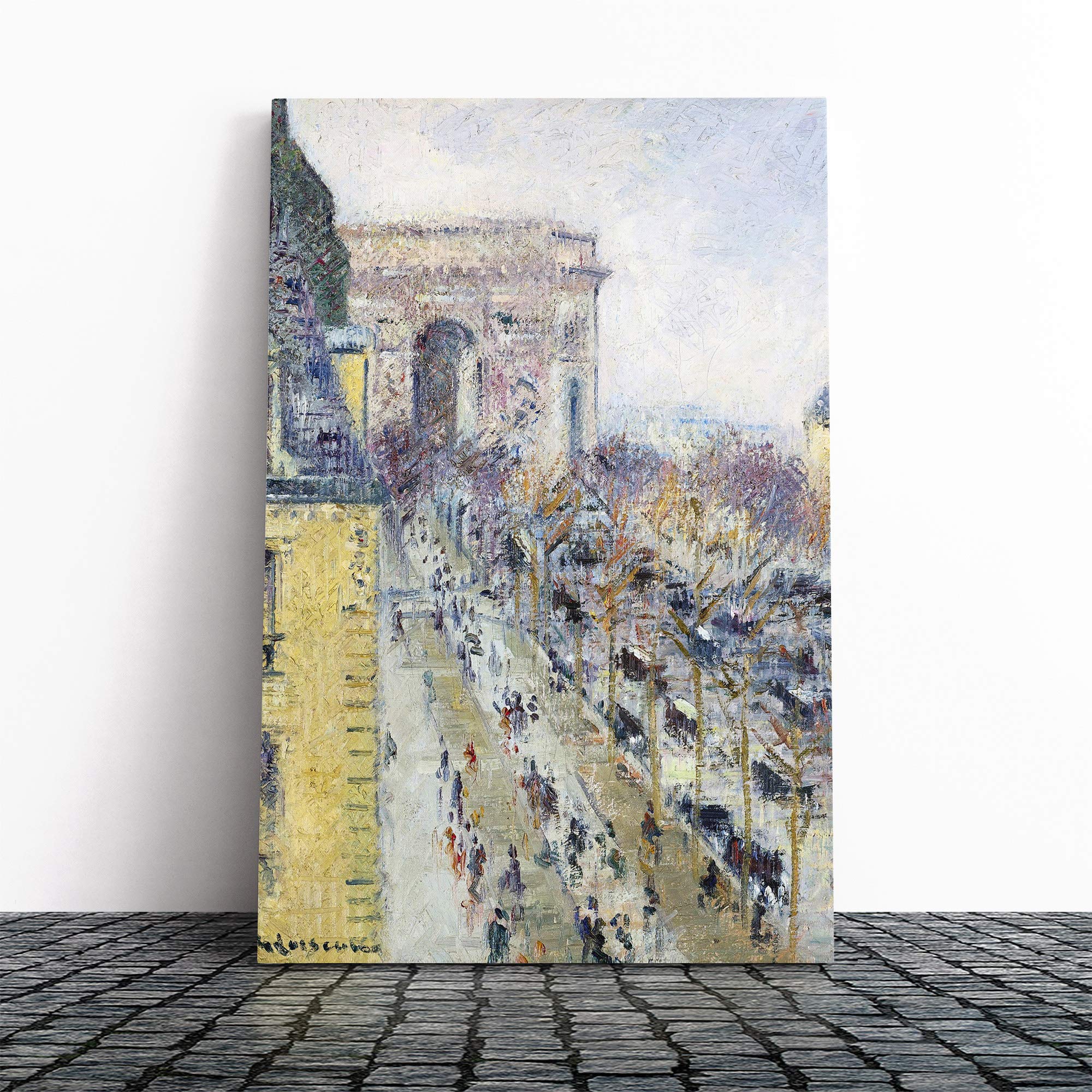 Gustave Loiseau The Place De L'Etoile (2) Canvas Print | Gallery Wrapped 30mm Frame Wall Art | 30x20 inches | Ready to Hang | Modern Picture | Living Room Bedroom Lounge Office