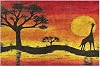 Decorative Door front Mat with Monnhein Design, OutdoorIn-HomeBathroomKitchenBedroomEntrance Mats Africa, 40x60