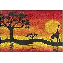 Decorative Door front Mat with Monnhein Design, Outdoor/In-Home/Bathroom/Kitchen/Bedroom/Entrance Mats (Africa, 40x60)
