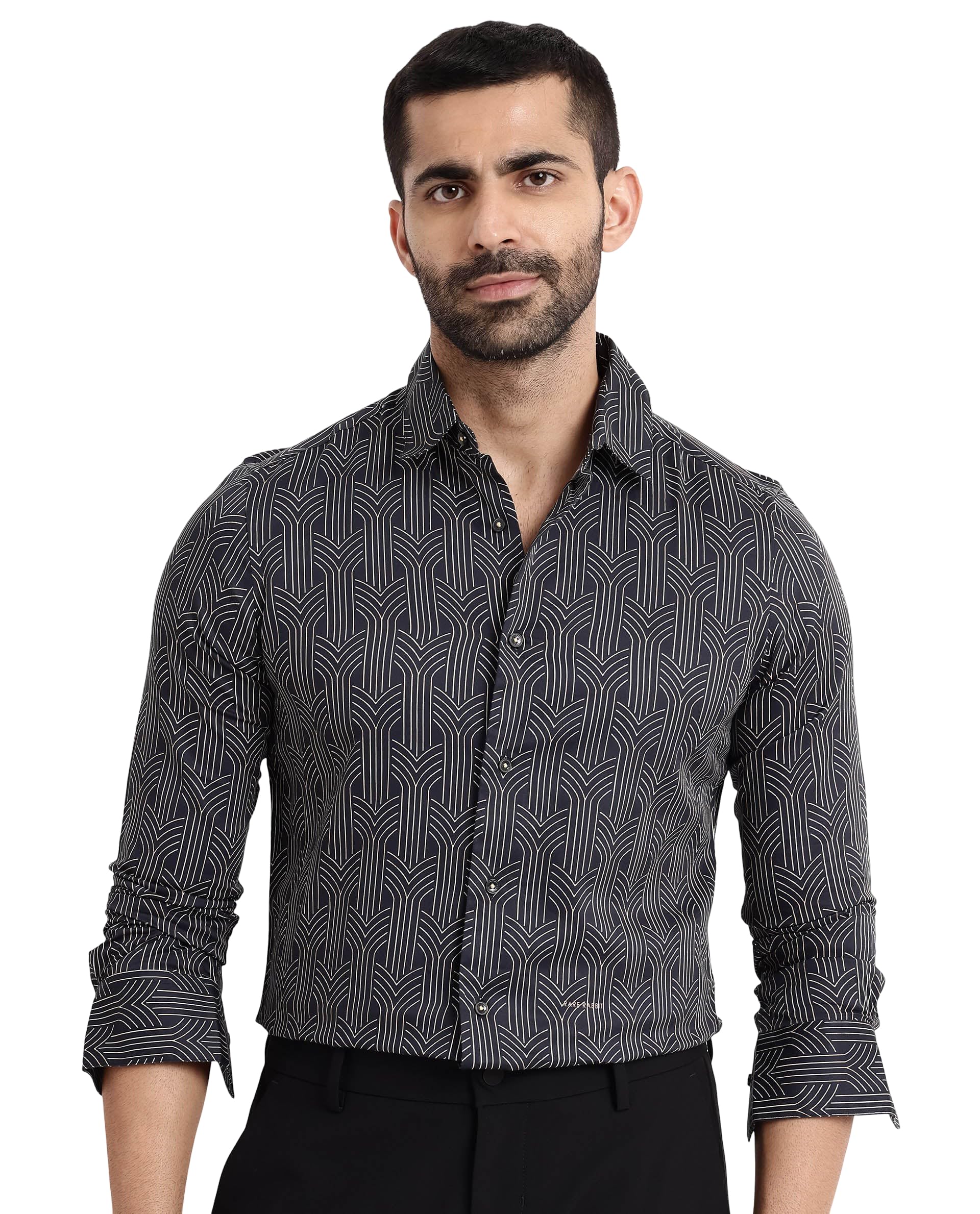 Regular fit Geometric Print Shirt-image-14