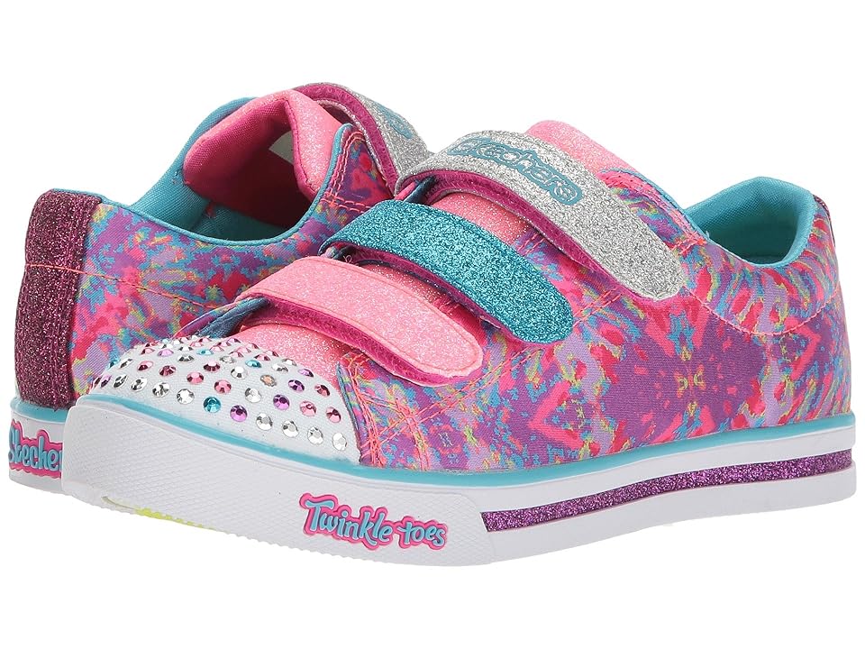 

SKECHERS KIDS Twinkle Toes - Sparkle Glitz 10839L Lights (Little Kid/Big Kid) (Hot Pink/Multi) Girl's Shoes