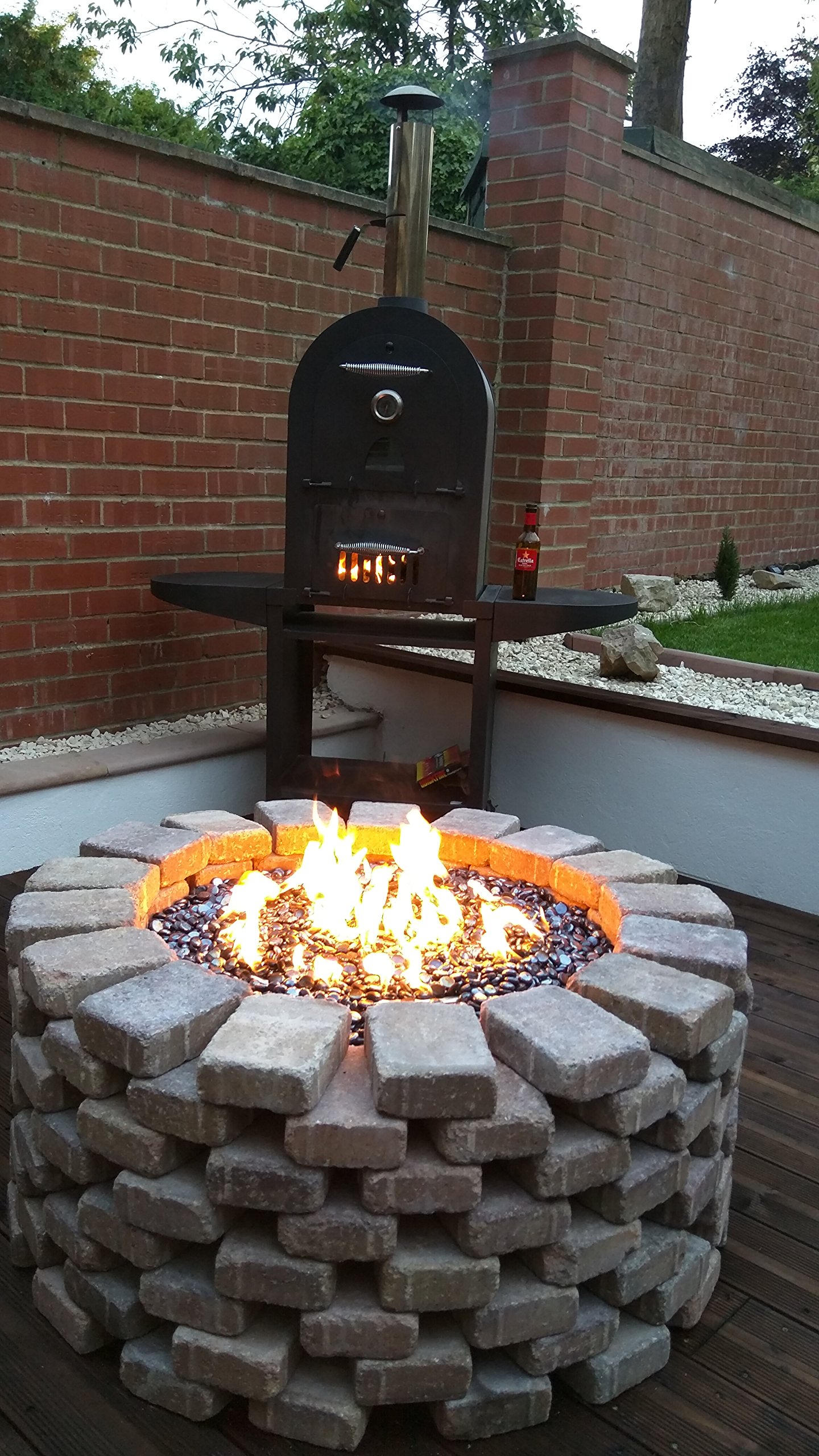 EasyFirePits.com Stainless Steel Fire Ring Mounting Kit FRMK and