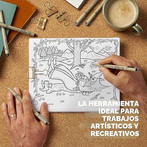 Miniatura 3 de Sakura Pigma Micron - Bolígrafos de punta fina - Tinta negra archivística - Bolígrafos para escritura, dibujo o diario - Tamaños de punta surtidos