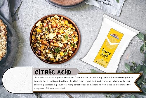 Miniatura 6 de Polvo de ácido cítrico Rani, grado alimenticio (Limbu Ka Ful) 14 onzas (14.11 oz)  Utilizado para cocinar, bombas de baño, limpieza, apto para