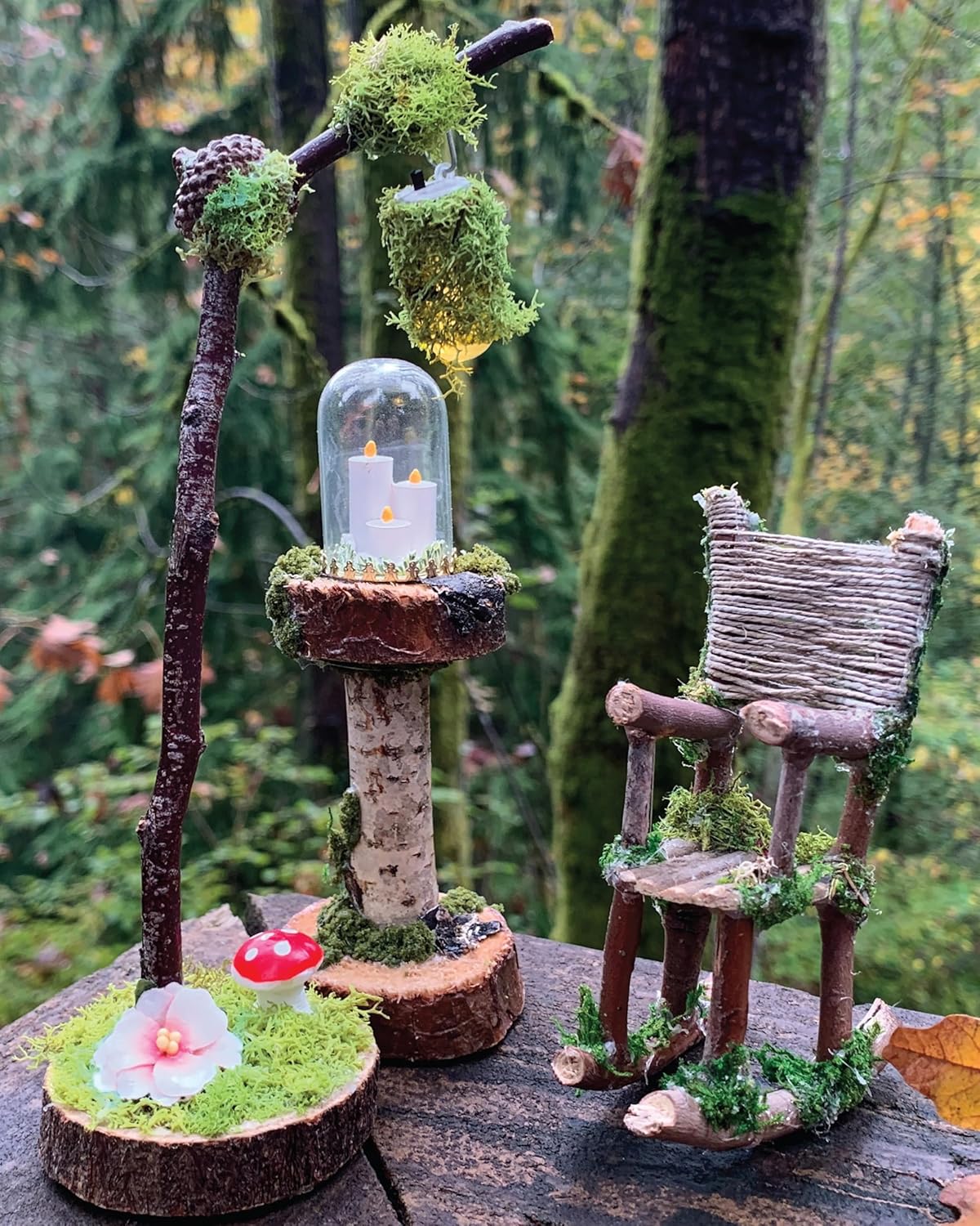 Making Fairy Garden Accessories: 22 Enchanting Projects for Your Backyard (Fox Chapel Publishing) Craft Fairy Houses, a Gnome Garden, a Swing, a Wishing Well, and More, Plus Learn How to Add Lighting - Image 3