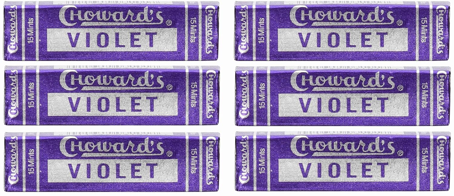 Violet Mints Choward's (6 Pack) Candy Grocery