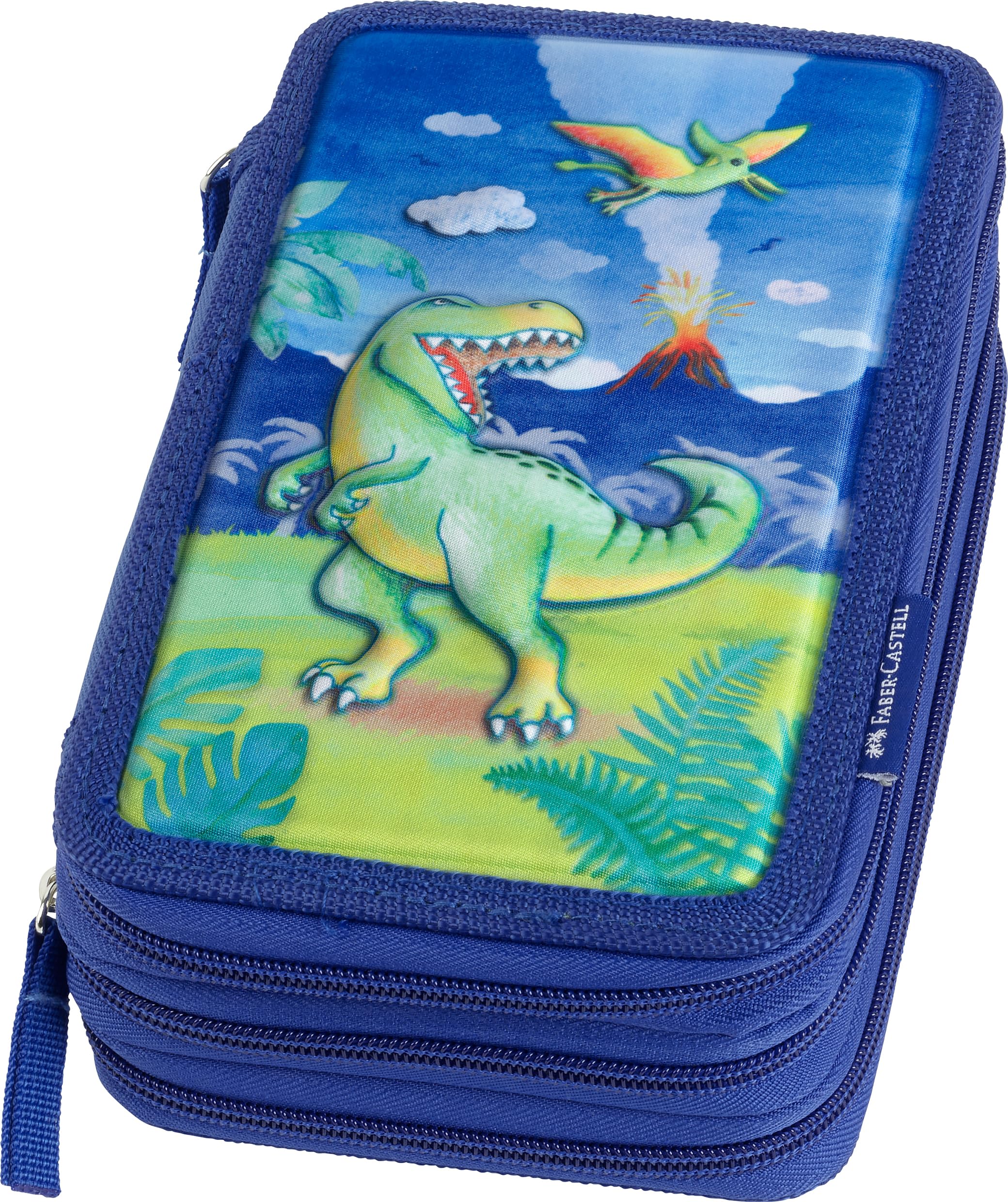 FABER-CASTELL - Federmäppchen Triple Decker Dino, unbefüllt