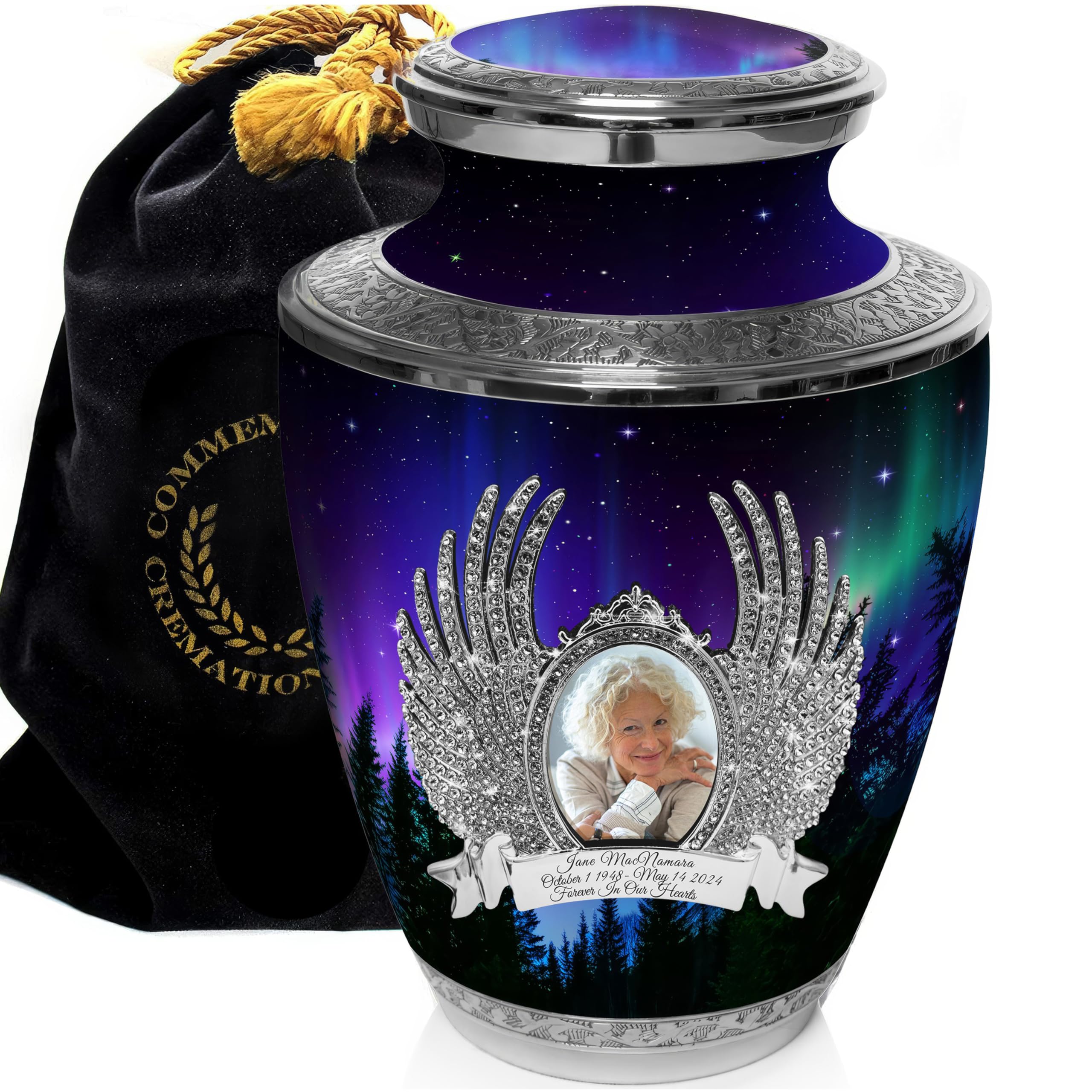 Northern Lights Cremation Urns for Human Ashes Adult Female Urns for Ashes