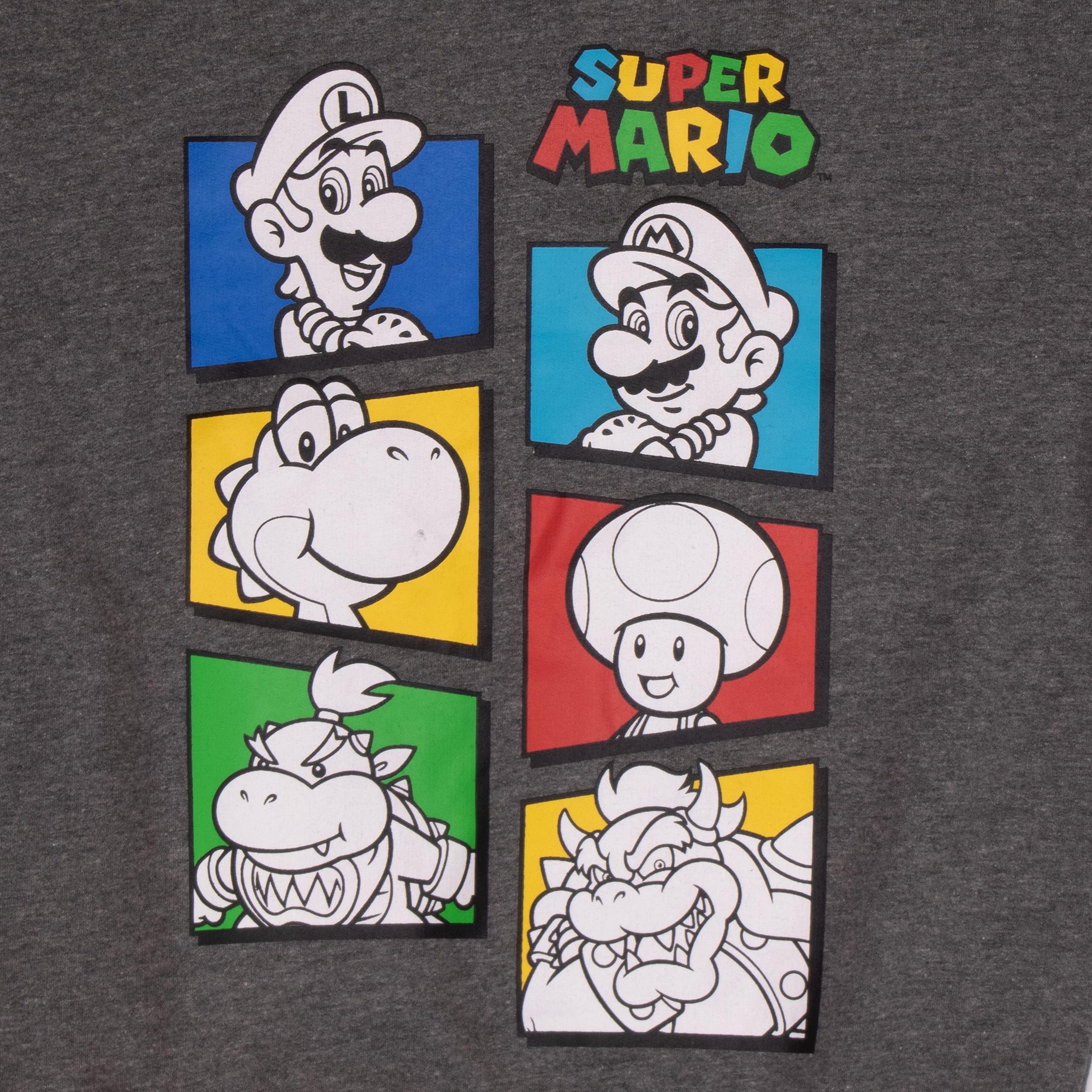 Nintendo Super Mario - Felpa con cappuccio e maglietta per ragazzi, confezione da 2 pezzi