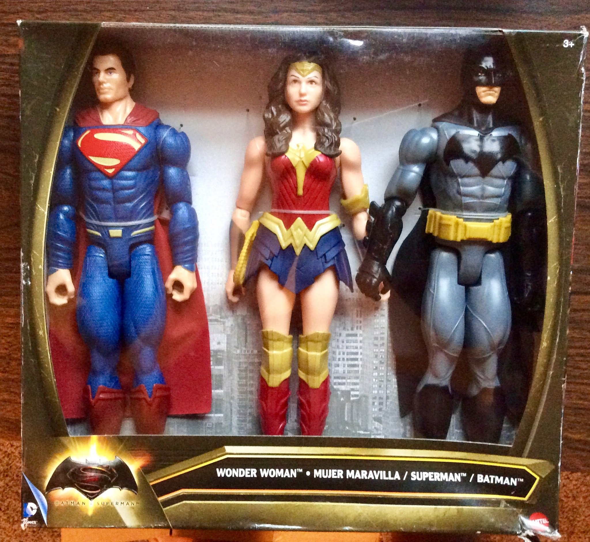 DC バットマンvsスーパーマン ワンダーウーマン カスタムフィギュア3体セット DC バットマン スーパーマン ワンダーウーマン フィギュア3点