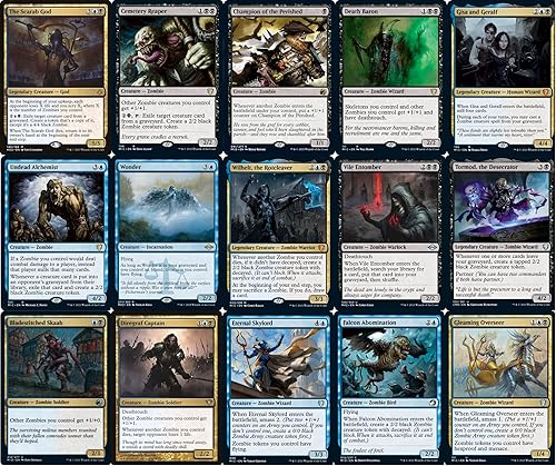 Miniatura 2 de Elite Zombie Commander Deck - El dios escarabajo - Dimir - Negro Azul - EDH - 100 cartas - Magic The Gathering Deck - Muy fuerte