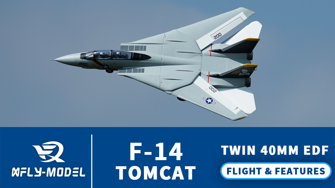 Amazon.com: XFLY-MODEL F-14 Twin 40mm EDF Jet PNP 4S RC Aircraft
