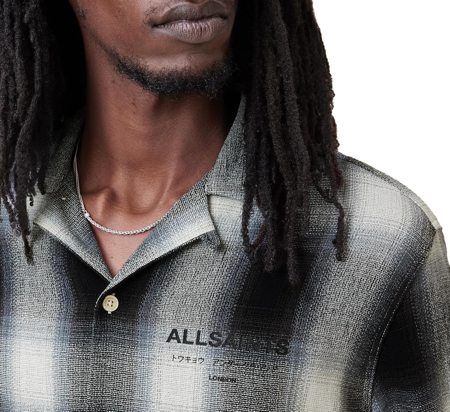 AllSaints Mens Underfade Ls Shirt - Image 3