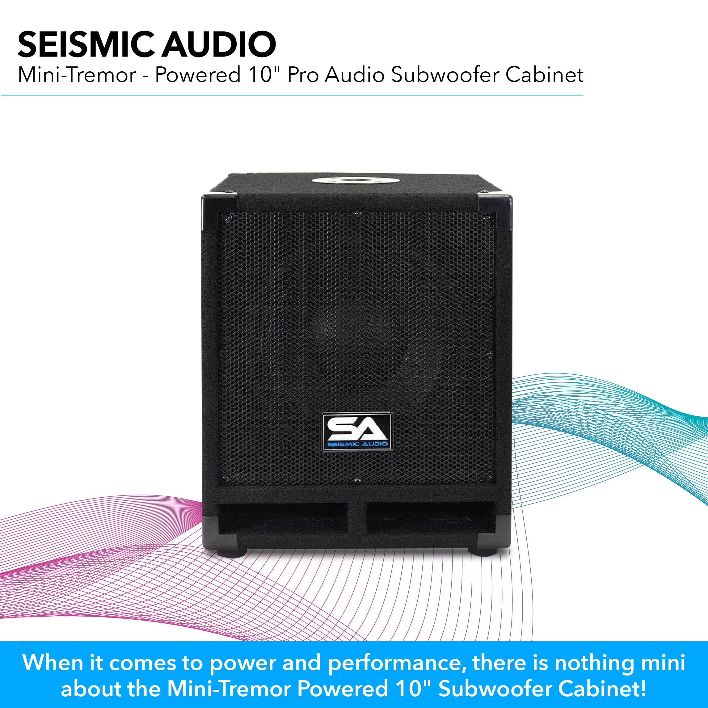 Amazon.co.jp: Seismic Audio Really-Mini-Tremor Powered 10インチ