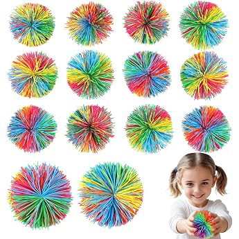 Stringy Balls Pack of 16 Sensory Fidget Stringy Balls