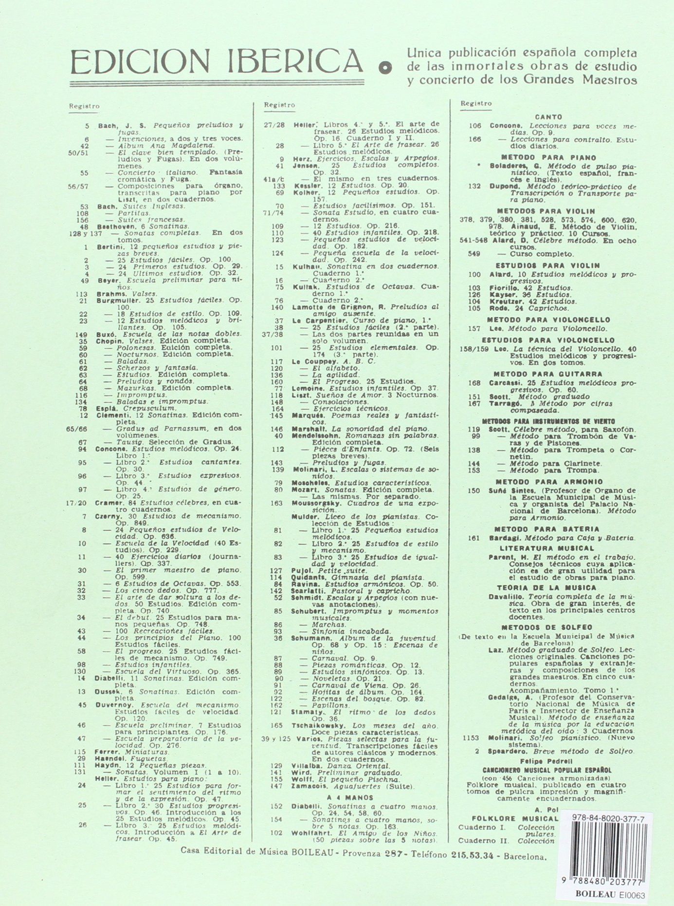 Estudios. Ed.Completa Op.10 y 25