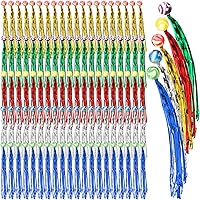 Leyndo 150pcs Colorful Comet Streamer Balls - Vibrant Rubber Bouncy Party Favors, Piñata Fillers, Goodie Bag Stuffers, Assorted 5 Colors