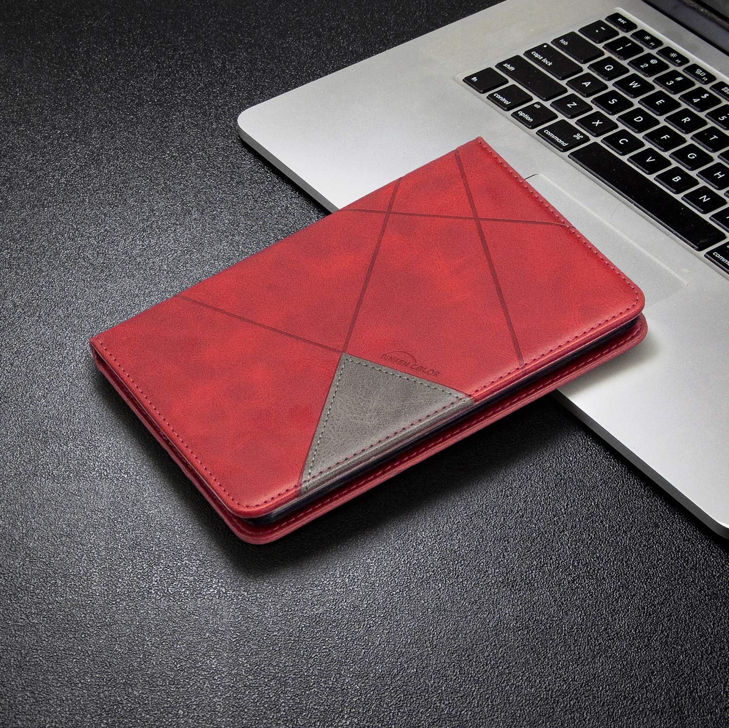 Voyage sur tablette Étui en cuir PU de qualité supérieure compatible avec Kindle Paperwhite 1/2/3/4 6 pouces, étui à rabat magnétique intelligent avec fente Compatible with carte/housse de protection