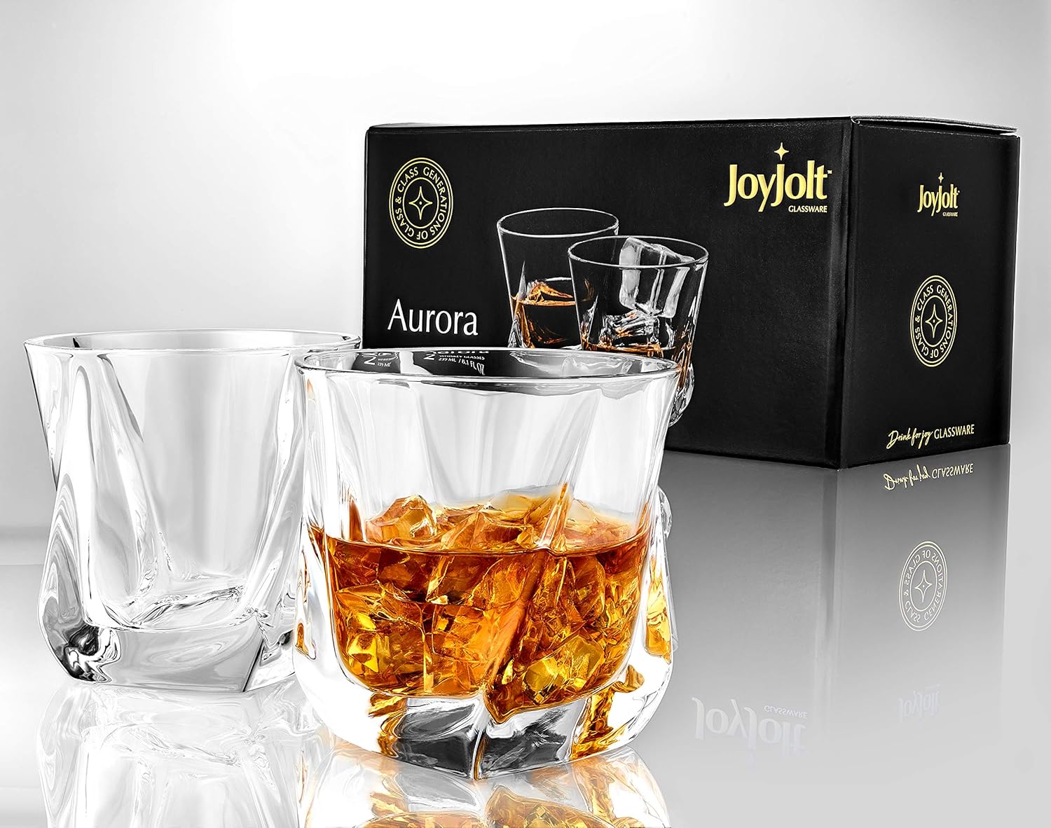 Black Friday Sale 2022 JoyJolt Aurora Crystal Whiskey Glass – Twisted Whiskey Glasses - Set of 2 Old Fashioned Liquor Glasses – Crystal Scotch Whisky Glasses for Bourbon – 8.10 ounces Whiskey Drinking Glasses Promo Discount Up To 70% Off JoyJolt Aurora Crystal Whiskey Glass – Twisted Whiskey Glasses - Set of 2 Old Fashioned Liquor Glasses – Crystal Scotch Whisky Glasses for Bourbon – 8.10 ounces Whiskey Drinking Glasses