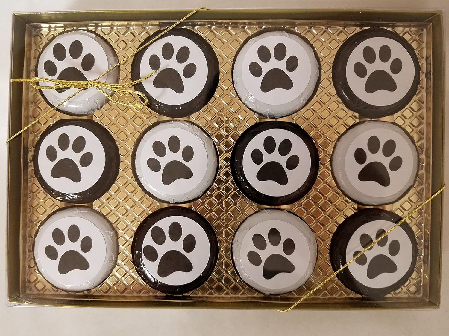 Chocolate Covered Cookie 12 pack Puppy Brand new Dog Set Gift half Lover