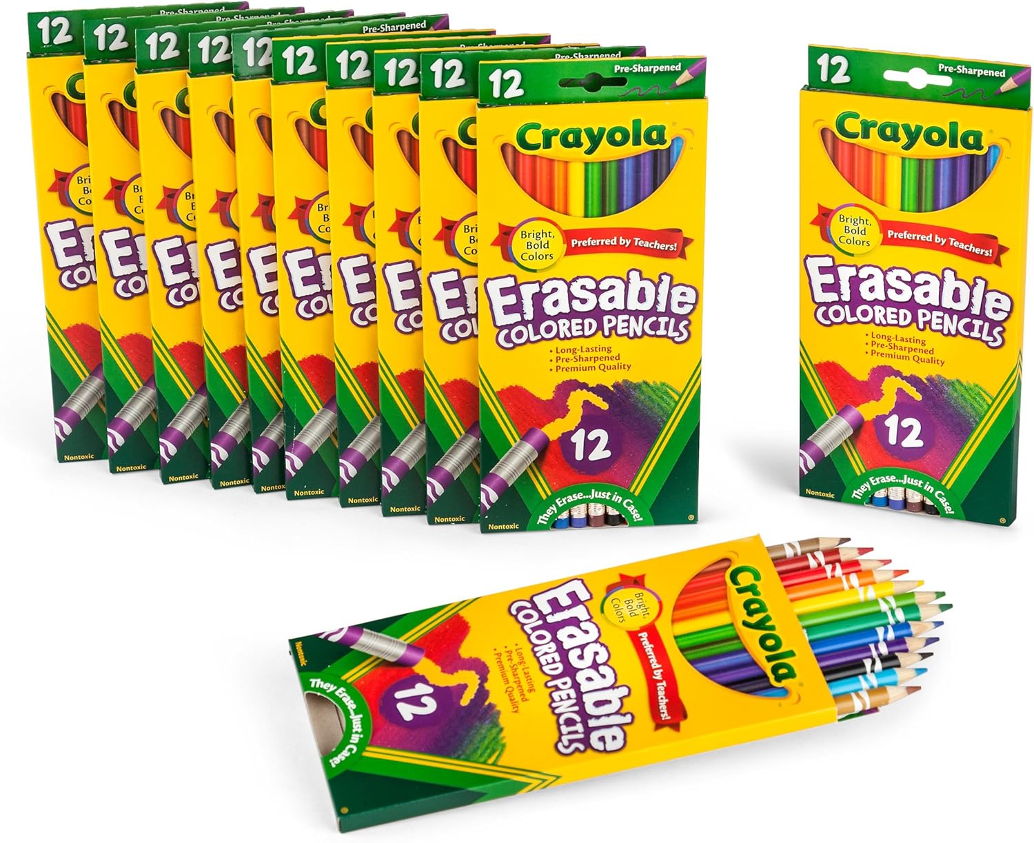 Crayola Erasable Colored Pencils, School Supplies, 12 Pack of 12 Count
