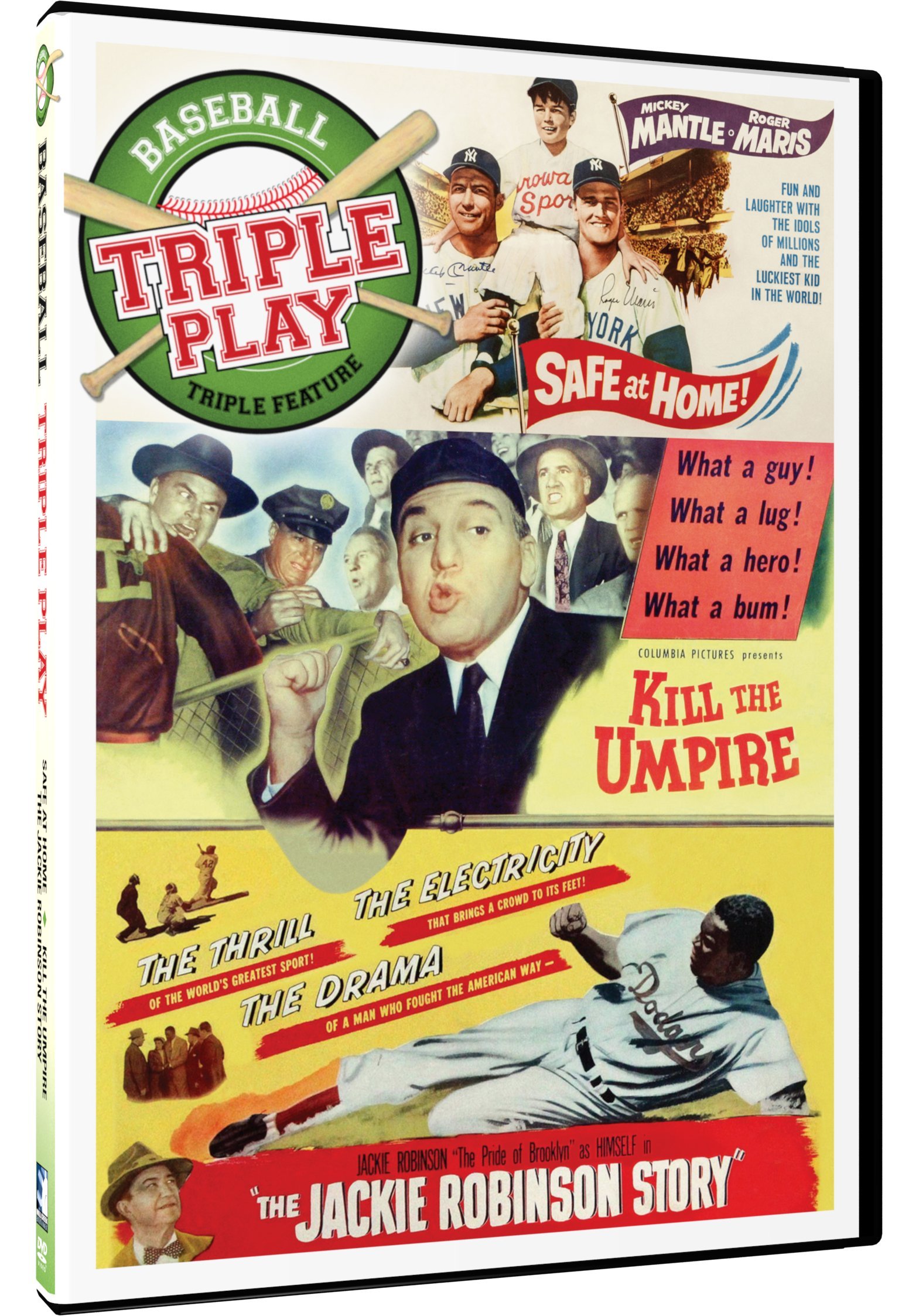 The Jackie Robinson Story y clásicos de béisbol en DVD para revivir la historia