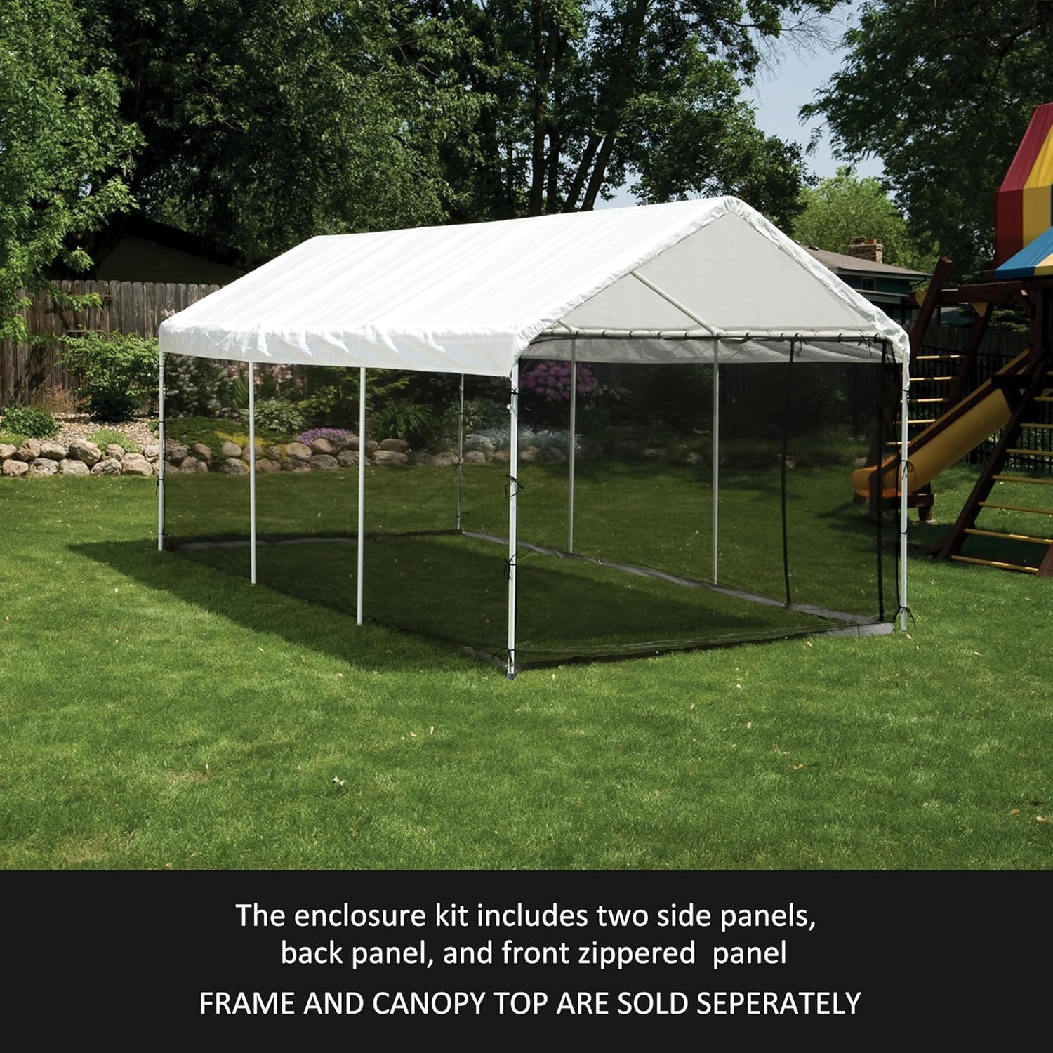 ShelterLogic MaxAP Screen House Enclosure Kit, 10 ft. x 20 ft. (Frame and Canopy Sold Separately)