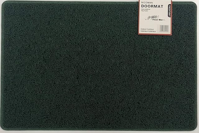 Nicoman Dirt-Trapper Barrier Door Mat Heavy Duty Outdoor Indoor Floor Matt(60x40cm,Green)