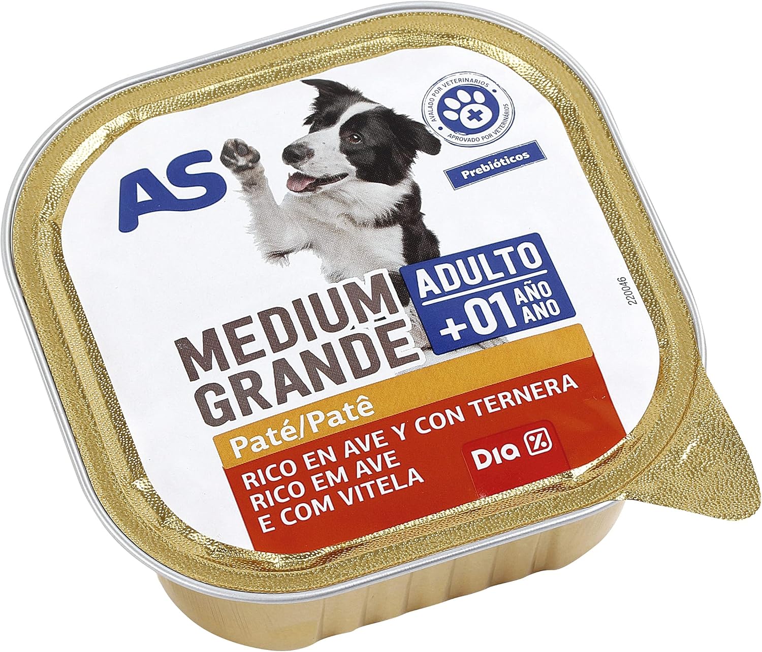 AS paté para Perros Rico en Ave y con Ternera Tarro 300 gr