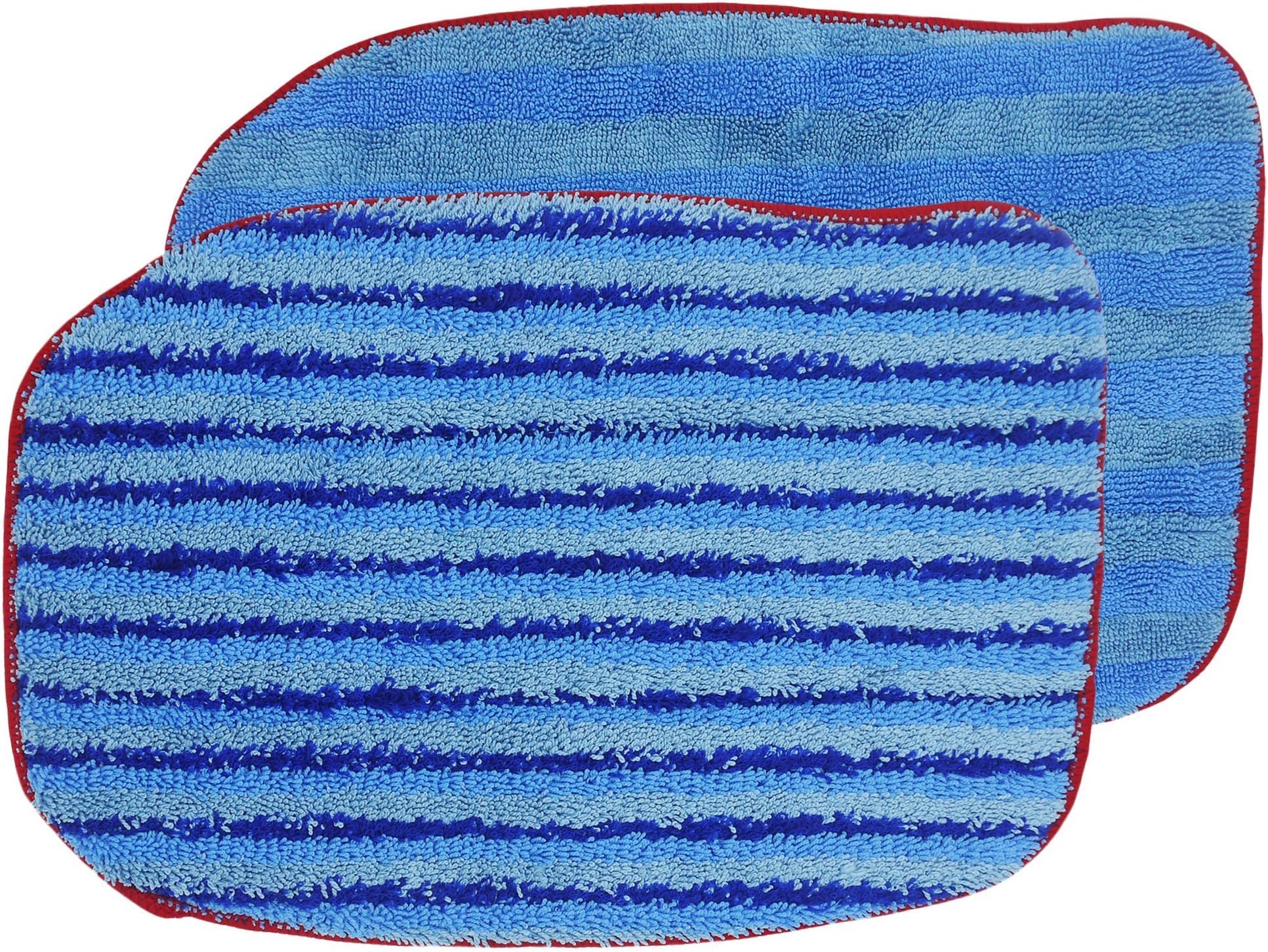 FlintarA1375-100/101 Replacement Microfiber Steam Mop Pads Refills for McCulloch MC1270, MC1375, MC1385 Steam Cleaners and Poulan Pro Steam Cleaner PP270, PP330, PP350 (1 Soft and 1 Scrubbing)