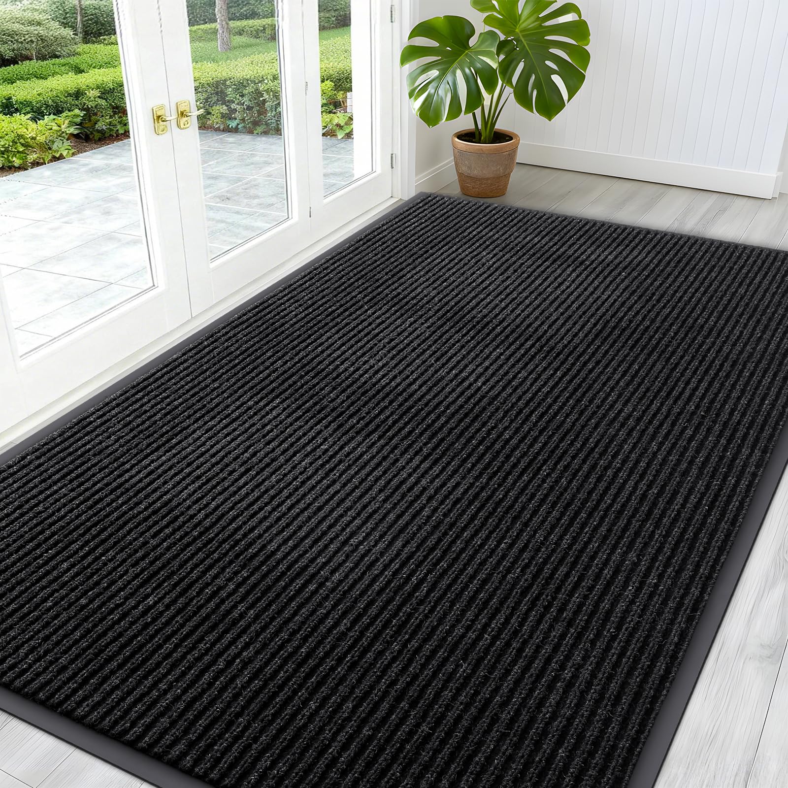 OLANLY Front Door Mat Indoor Outdoor Entrance, Waterproof Heavy Duty Doormat, Fade Resistant, Low Profile, Easy Clean Patio Porch Welcome Floor Mats for Entry, 29.5x17, Beige — view 205