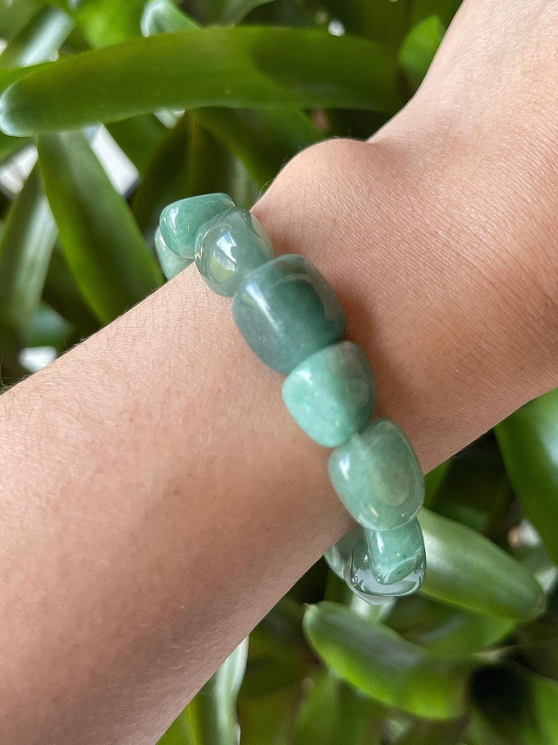 GAF TREASURES Grade A ++ Crystal Nugget Bracelet, Genuine Tumbled Gemstone Bracelet, Healing Crystal Bracelet, Gift for Men & Women