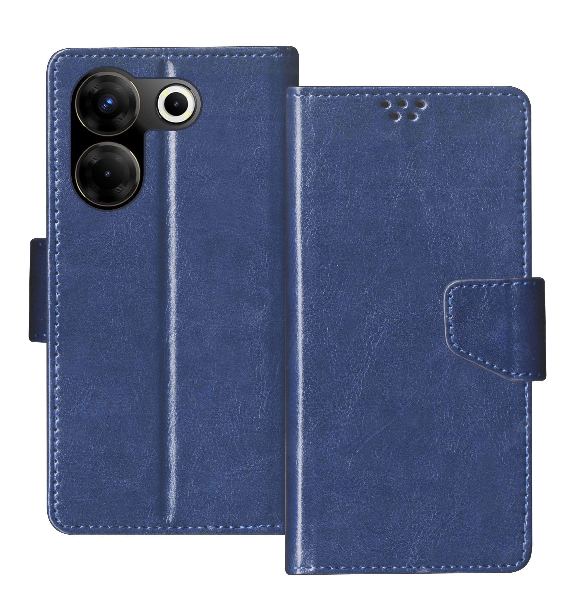 SBMS Tecno Camon 20 Pro 5G Flip Cover Back Cover Case with Magnatic Closure | Inbuilt Stand | Card & Money Pocket (Blue) (B0C7LJ8J5B) Amazon Price History, Amazon Price Tracker