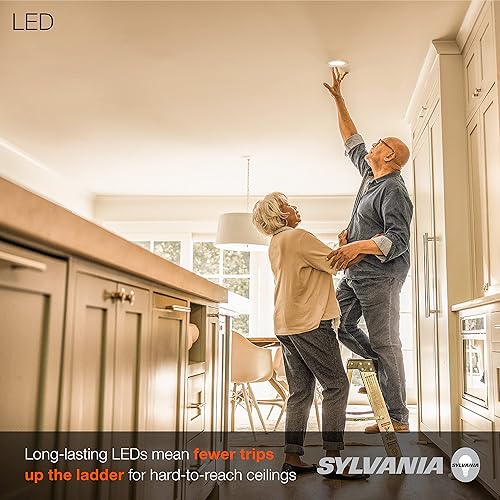 Vista 17 de Sylvania - Kit de luz empotrable de 5 pulgadas/6 pulgadas con tecnología LightSHIELD, LED germicida, 9 W = 65 W, 700 lúmenes, 5 CCT selección